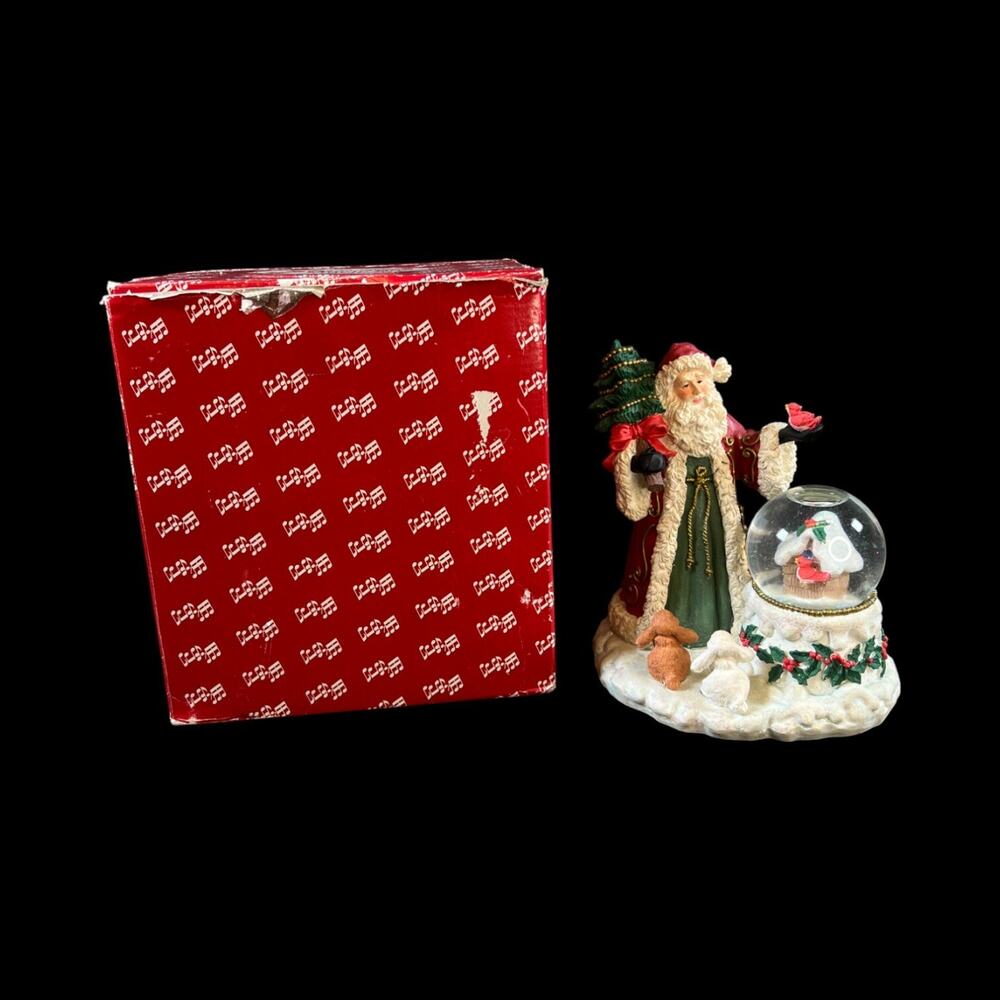 7" Vintage Santa Claus San Francisco Music Box Company Water Globe